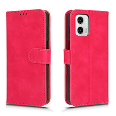 Handytasche Stand Schutzhülle Flip Leder Hülle L01Z für Motorola Moto G73 5G Pink