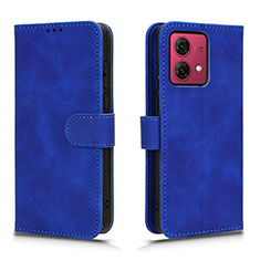 Handytasche Stand Schutzhülle Flip Leder Hülle L01Z für Motorola Moto G84 5G Blau