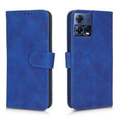 Handytasche Stand Schutzhülle Flip Leder Hülle L01Z für Motorola Moto S30 Pro 5G Blau