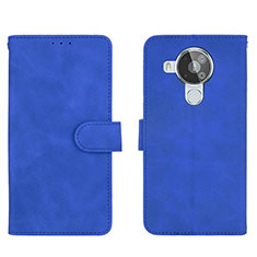 Handytasche Stand Schutzhülle Flip Leder Hülle L01Z für Nokia 7.3 Blau