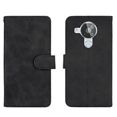 Handytasche Stand Schutzhülle Flip Leder Hülle L01Z für Nokia 7.3 Schwarz