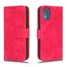 Handytasche Stand Schutzhülle Flip Leder Hülle L01Z für Nokia C02 Pink