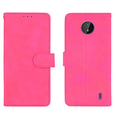 Handytasche Stand Schutzhülle Flip Leder Hülle L01Z für Nokia C10 Pink