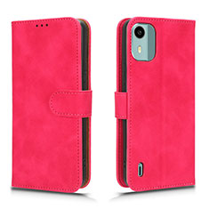 Handytasche Stand Schutzhülle Flip Leder Hülle L01Z für Nokia C12 Pink