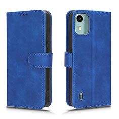 Handytasche Stand Schutzhülle Flip Leder Hülle L01Z für Nokia C12 Pro Blau