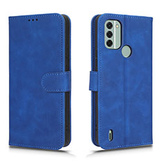 Handytasche Stand Schutzhülle Flip Leder Hülle L01Z für Nokia C31 Blau