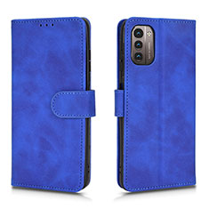 Handytasche Stand Schutzhülle Flip Leder Hülle L01Z für Nokia G11 Blau