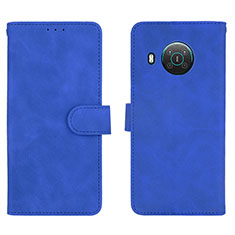 Handytasche Stand Schutzhülle Flip Leder Hülle L01Z für Nokia X20 Blau