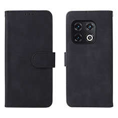 Handytasche Stand Schutzhülle Flip Leder Hülle L01Z für OnePlus 10 Pro 5G Schwarz