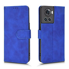 Handytasche Stand Schutzhülle Flip Leder Hülle L01Z für OnePlus 10R 5G Blau