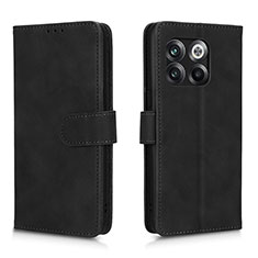 Handytasche Stand Schutzhülle Flip Leder Hülle L01Z für OnePlus 10T 5G Schwarz