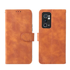 Handytasche Stand Schutzhülle Flip Leder Hülle L01Z für OnePlus 9RT 5G Braun