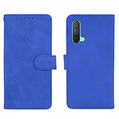 Handytasche Stand Schutzhülle Flip Leder Hülle L01Z für OnePlus Nord CE 5G Blau