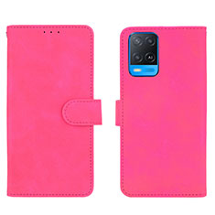 Handytasche Stand Schutzhülle Flip Leder Hülle L01Z für Oppo A54 4G Pink