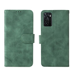 Handytasche Stand Schutzhülle Flip Leder Hülle L01Z für Oppo A55S 5G Grün