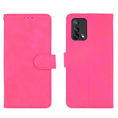 Handytasche Stand Schutzhülle Flip Leder Hülle L01Z für Oppo A74 4G Pink