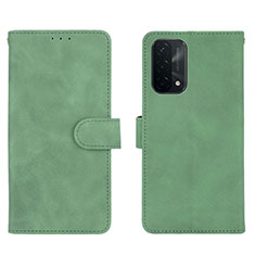 Handytasche Stand Schutzhülle Flip Leder Hülle L01Z für Oppo A74 5G Grün