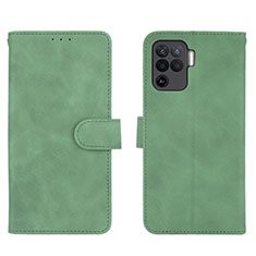 Handytasche Stand Schutzhülle Flip Leder Hülle L01Z für Oppo A94 4G Grün