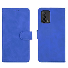 Handytasche Stand Schutzhülle Flip Leder Hülle L01Z für Oppo F19s Blau