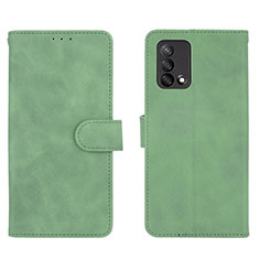 Handytasche Stand Schutzhülle Flip Leder Hülle L01Z für Oppo F19s Grün