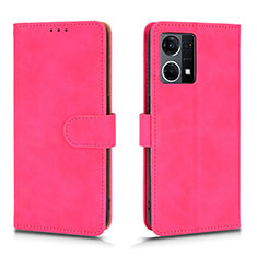 Handytasche Stand Schutzhülle Flip Leder Hülle L01Z für Oppo F21s Pro 4G Pink