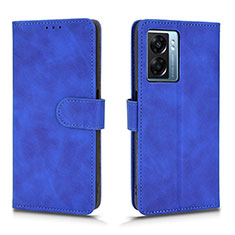 Handytasche Stand Schutzhülle Flip Leder Hülle L01Z für Oppo K10 5G India Blau
