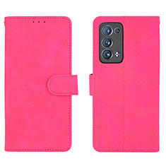 Handytasche Stand Schutzhülle Flip Leder Hülle L01Z für Oppo Reno6 Pro+ Plus 5G Pink