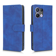 Handytasche Stand Schutzhülle Flip Leder Hülle L01Z für Oppo Reno8 5G Blau