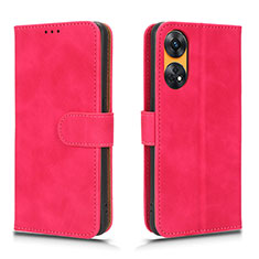 Handytasche Stand Schutzhülle Flip Leder Hülle L01Z für Oppo Reno8 T 4G Pink