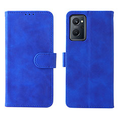 Handytasche Stand Schutzhülle Flip Leder Hülle L01Z für Realme 9i 4G Blau