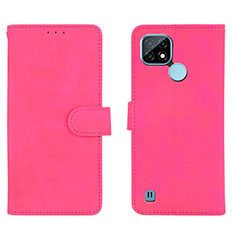 Handytasche Stand Schutzhülle Flip Leder Hülle L01Z für Realme C21 Pink