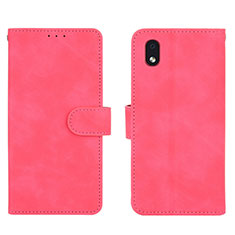 Handytasche Stand Schutzhülle Flip Leder Hülle L01Z für Samsung Galaxy A01 Core Pink