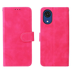 Handytasche Stand Schutzhülle Flip Leder Hülle L01Z für Samsung Galaxy A03 Core Pink