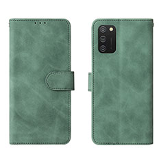 Handytasche Stand Schutzhülle Flip Leder Hülle L01Z für Samsung Galaxy A03s Grün