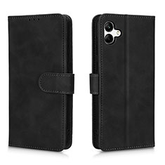 Handytasche Stand Schutzhülle Flip Leder Hülle L01Z für Samsung Galaxy A04 4G Schwarz