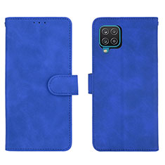 Handytasche Stand Schutzhülle Flip Leder Hülle L01Z für Samsung Galaxy A12 5G Blau