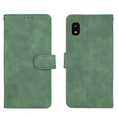 Handytasche Stand Schutzhülle Flip Leder Hülle L01Z für Samsung Galaxy A21 SC-42A Grün