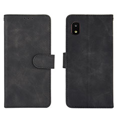 Handytasche Stand Schutzhülle Flip Leder Hülle L01Z für Samsung Galaxy A21 SC-42A Schwarz