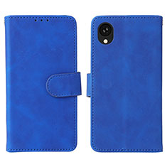 Handytasche Stand Schutzhülle Flip Leder Hülle L01Z für Samsung Galaxy A22 5G SC-56B Blau