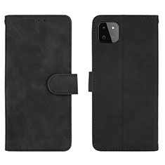 Handytasche Stand Schutzhülle Flip Leder Hülle L01Z für Samsung Galaxy A22 5G Schwarz