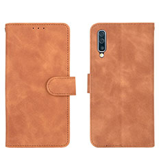 Handytasche Stand Schutzhülle Flip Leder Hülle L01Z für Samsung Galaxy A30S Braun