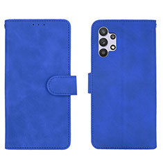 Handytasche Stand Schutzhülle Flip Leder Hülle L01Z für Samsung Galaxy A32 4G Blau