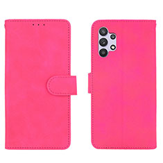 Handytasche Stand Schutzhülle Flip Leder Hülle L01Z für Samsung Galaxy A32 4G Pink