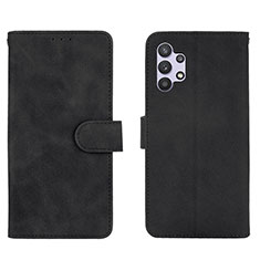 Handytasche Stand Schutzhülle Flip Leder Hülle L01Z für Samsung Galaxy A32 4G Schwarz