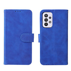 Handytasche Stand Schutzhülle Flip Leder Hülle L01Z für Samsung Galaxy A33 5G Blau