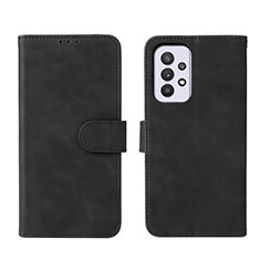 Handytasche Stand Schutzhülle Flip Leder Hülle L01Z für Samsung Galaxy A33 5G Schwarz