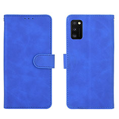 Handytasche Stand Schutzhülle Flip Leder Hülle L01Z für Samsung Galaxy A41 Blau
