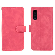 Handytasche Stand Schutzhülle Flip Leder Hülle L01Z für Samsung Galaxy A41 SC-41A Pink