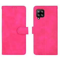 Handytasche Stand Schutzhülle Flip Leder Hülle L01Z für Samsung Galaxy A42 5G Pink