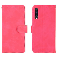 Handytasche Stand Schutzhülle Flip Leder Hülle L01Z für Samsung Galaxy A70 Pink